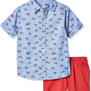 Kids Headquarters boys 2 Pieces Shirt Shorts Set